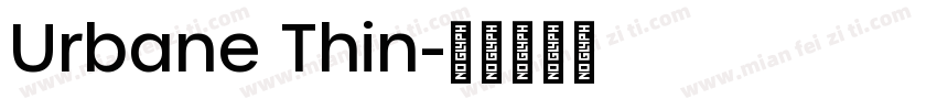 Urbane Thin字体转换